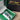 The NZ Wall - Women's small square women’s watch set with green dial, Waterproof, in a gift box, in green color.