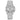 The NZ Wall - Men’s large-dial quartz watch with diamond-accent bezel, 10mm thickness, in white color.
