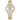 The NZ Wall - Women's Fashion Casual Women's Quartz Watch, round dial, stainless steel strap, in gold color.