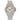 The NZ Wall - Women's quartz watch with full diamond-studded stainless steel band & round dial, in silver color.