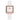The NZ Wall - Women's square dial quartz watch with calendar date, leather strap, 8mm thickness, in white color.