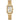 The NZ Wall - Elegant square dial women’s watch with stainless steel strap, analog face, quartz movement, in golden white color.