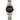 The NZ Wall - Women's Waterproof Luminous Quartz Watch, stainless steel case, 50m water resistance, butterfly clasp in Gold Black color.