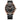 The NZ Wall - Men's business quartz watch, lightweight steel strap, round dial, 30M water resistance, in Black Green color.