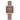 The NZ Wall - Women's square dial quartz watch with calendar date, leather strap, 8mm thickness, in brown color.