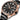 The NZ Wall - Men's business quartz watch, lightweight steel strap, round dial, 30M water resistance, in Black Green color.