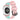 The NZ Wall - Unisex Silicone smart watch band featuring a diamond pattern, in pink green color.
