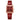 The NZ Wall - Affordable Square women’s wristwatch with a bamboo-pattern dial, slender pin-buckle strap in Red colour.