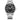 The NZ Wall - Men's business quartz watch, lightweight steel strap, round dial, 30M water resistance, in Black Green color.