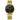 The NZ Wall - Fashion Quartz Watch Men & Women, 10mm thickness, in gold black color.
