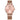 The NZ Wall - Fashion Quartz Watch Men & Women, 10mm thickness, in rose gold color.