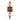 The NZ Wall - Women's High-grade square dial alloy bracelet watch, Antique Style, 30m water resistance, in coffee color.