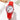 The NZ Wall - Women's student quartz watch, soft silicone strap, round dial, 8mm thickness, in red color.