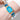 The NZ Wall - Women's Fashion shape watch with stone bracelet, gold-tone case & links, stylish & luxurious, in Blue colour.