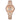 The NZ Wall - Women's Fashion Casual Women's Quartz Watch, round dial, stainless steel strap, in rose gold color.