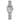 The NZ Wall - Elegant women’s square quartz watch with fritillary pattern, waterproof, silver case, in silver color.