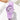 The NZ Wall - Women's student quartz watch, soft silicone strap, round dial, 8mm thickness, in violet color.