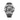 The NZ Wall - Unisex waterproof sports electronic quartz watch, multi-function business design, round dial, in black & silver color.
