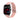 The NZ Wall - Unisex waterproof smart watch with a rectangular display, silicone wrist strap, 180mA battery in Pink colour.
