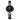 The NZ Wall - Women’s rhinestone-encrusted waterproof quartz watch, alloy strap, stainless steel buckle, in black color.