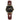 The NZ Wall - Women's Waterproof Luminous Quartz Watch, black belt, 50m water resistance, butterfly clasp in Gold Black color.