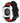 The NZ Wall - Unisex Silicone smart watch band featuring a diamond pattern, in black red color.