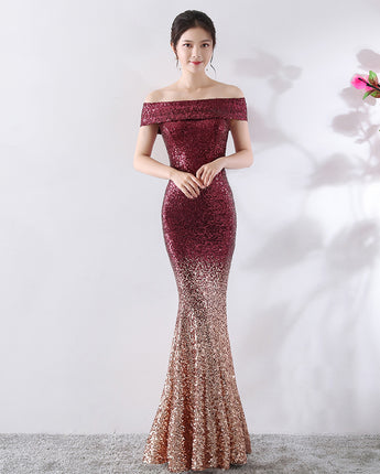 Birthday Party Dress Slimming Host Long Dress