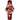 The NZ Wall - Women's Waterproof Fashion Mechanical Wristwatch, leather strap, Stainless steel, in red color.