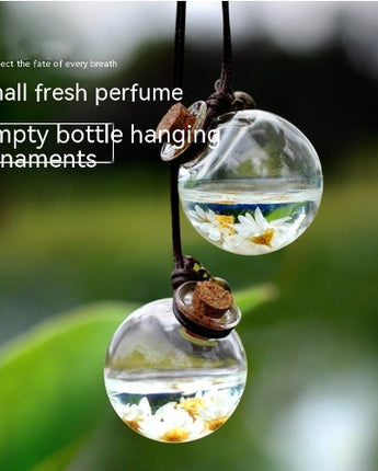 Car Preserved Flower Perfume Bottle Fire Extinguisher Bottles Perfume Pendant