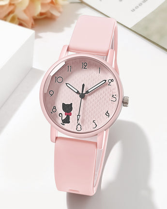 Female Student Silicone Strap Quartz