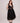 Black Deep V-neck Mesh A- Line High-end Evening Dress
