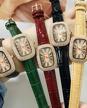 Ladies Gypsophila Diamond Delicate Leather Strap