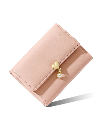 Mini Women's Cute Tri-fold Love Wallet