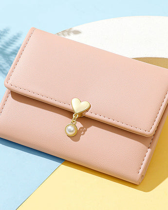 Mini Women's Cute Tri-fold Love Wallet